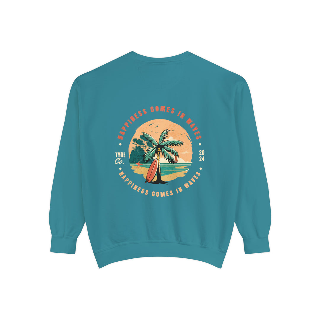 Happiness Comes in Waves Sweatshirt