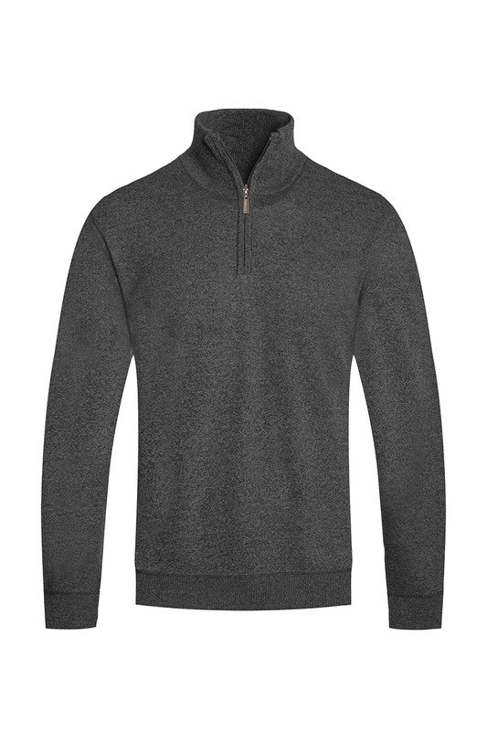 Men's Knit Quarter Zip Sweater