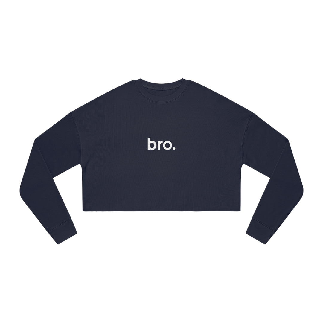 Women's "bro." Cropped Sweatshirt