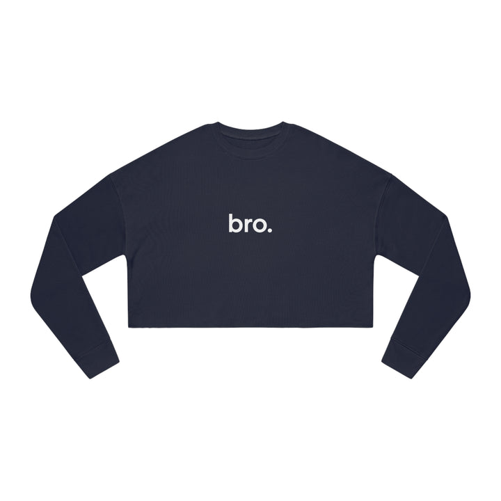 Women's "bro." Cropped Sweatshirt