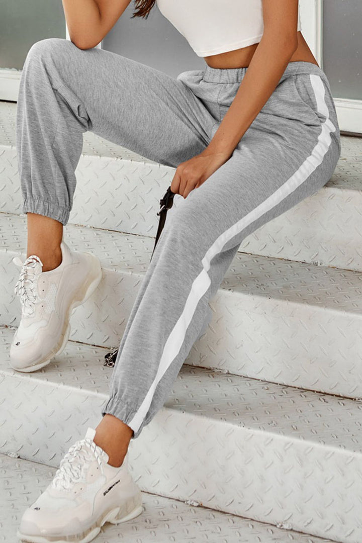 SEATHLET Side Stripe Joggers with Pockets